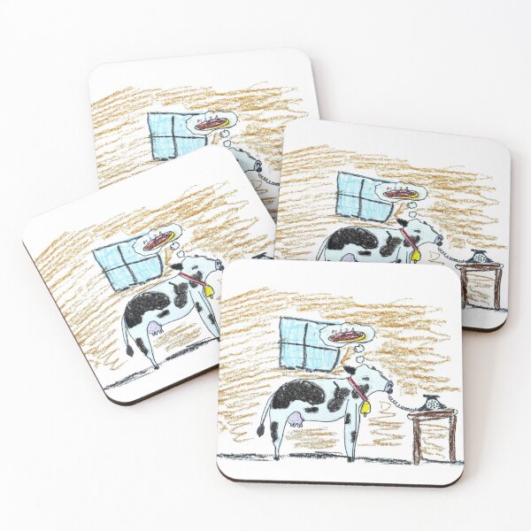 Item preview, Cow ordering a pizza designed and sold by MadeBySicilian.