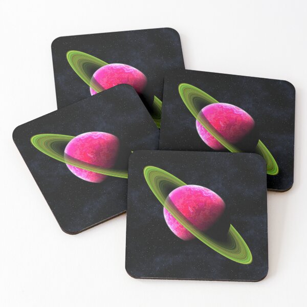 Item preview, Pink Saturn in space designed and sold by ElegantCherry.