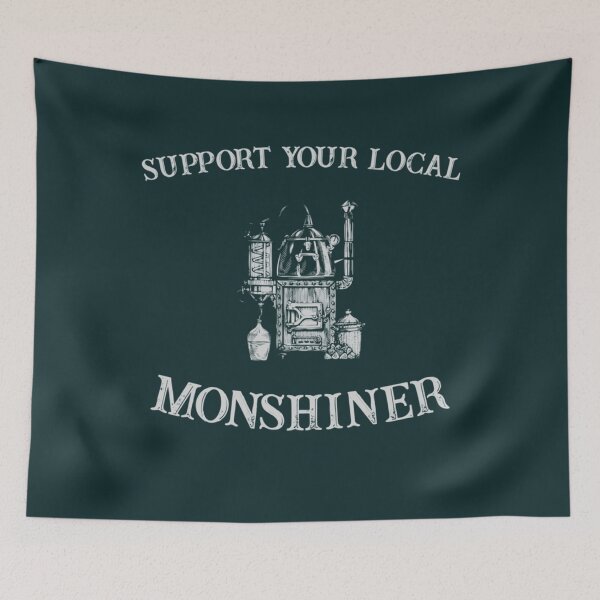 Item preview, Support Your Local Moonshiner Retro  Jar Moonshine    180 designed and sold by DorianLegre.
