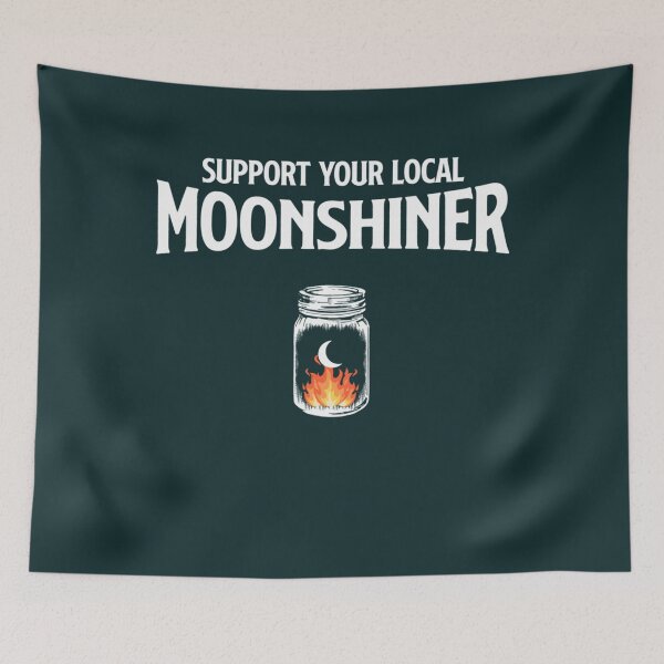 Item preview, Support Your Local Moonshiner Retro  Jar Moonshine 118 designed and sold by DorianLegre.