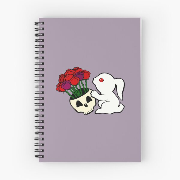 Item preview, killer bunny rabbit skull flowers roses red designed and sold by MiraNomegusta.