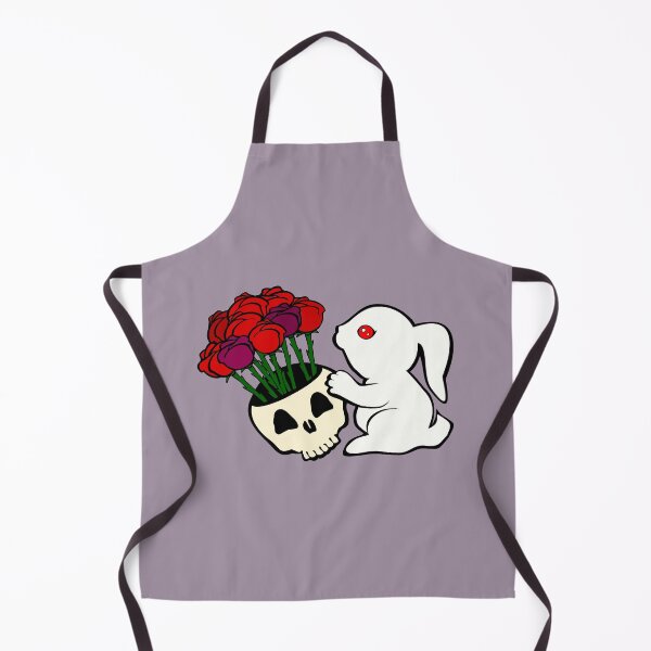 Item preview, killer bunny rabbit skull flowers roses red designed and sold by MiraNomegusta.
