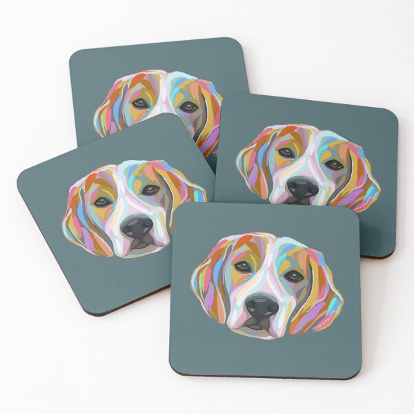 Item preview, Abstract beagle sticker designed and sold by Daisy Ring Art.