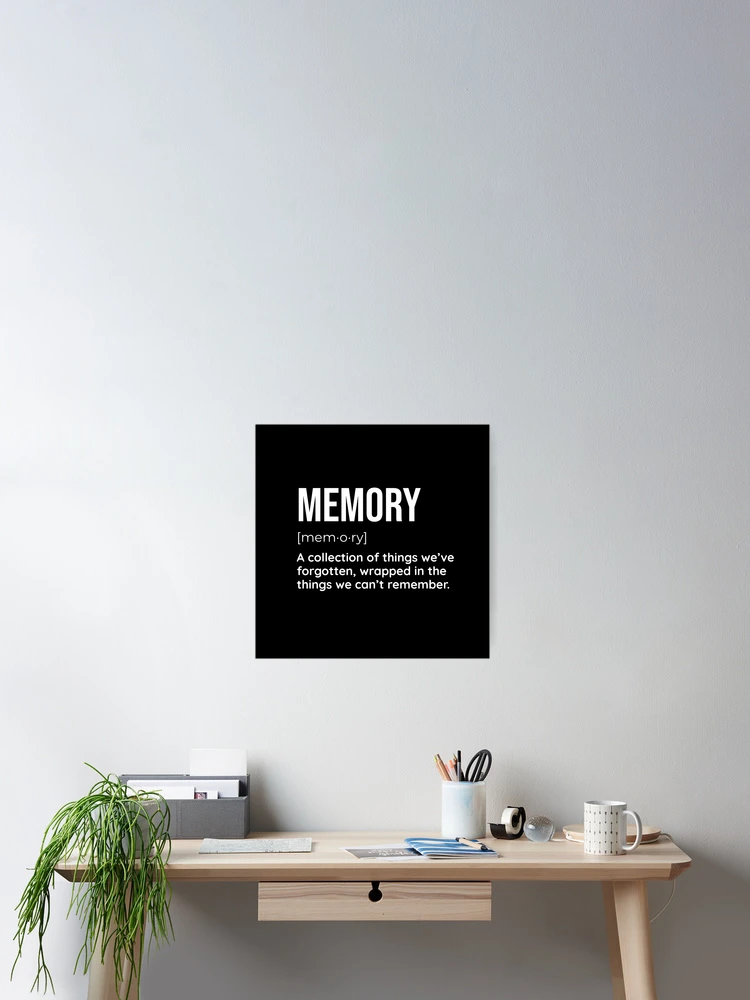 Thumbnail 2 of 3, Poster, Humorous Memory Definition designed and sold by SimpliText.