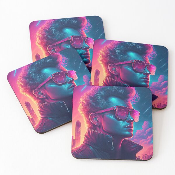 Item preview, Synthwave Savior: The Illuminated Icon designed and sold by Mullet Monkey.