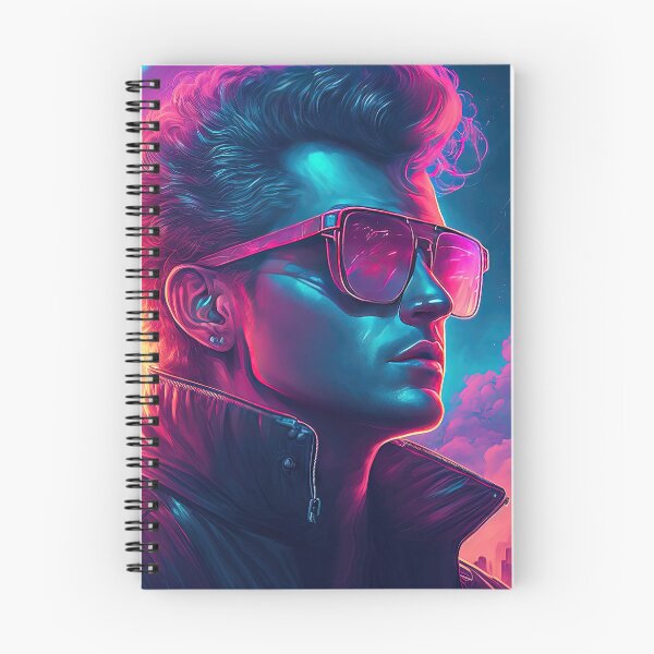 Item preview, Synthwave Savior: The Illuminated Icon designed and sold by Mullet Monkey.