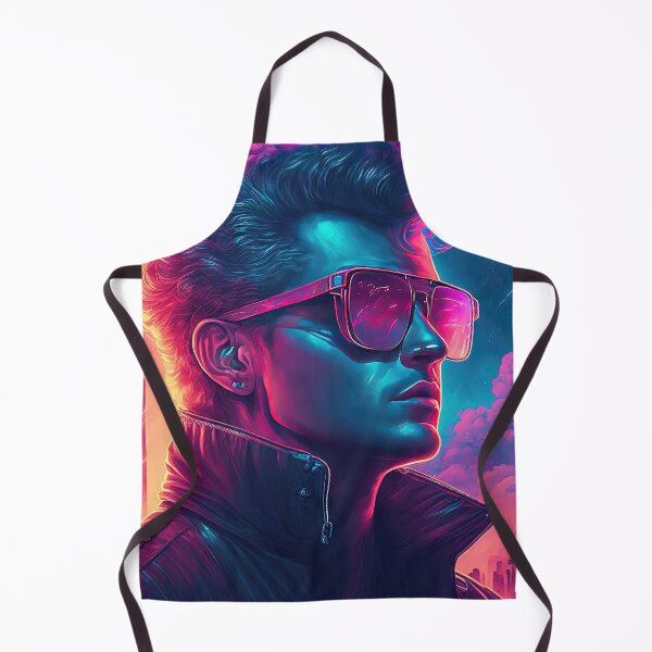Item preview, Synthwave Savior: The Illuminated Icon designed and sold by Mullet Monkey.
