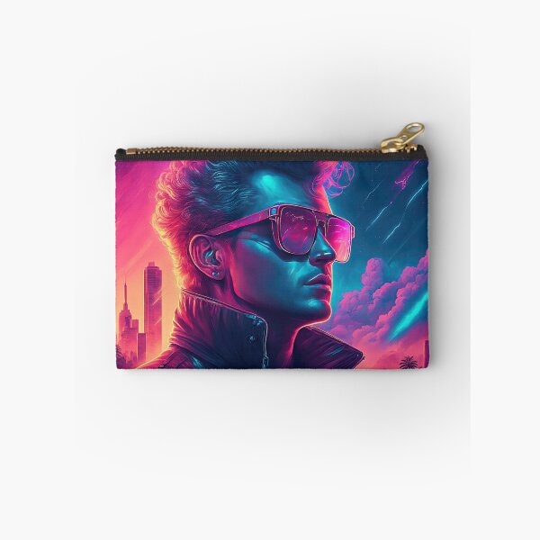 Item preview, Synthwave Savior: The Illuminated Icon designed and sold by Mullet Monkey.