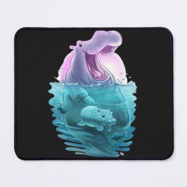 Item preview, Cute Hippo Mother And Baby designed and sold by MetooStore  ⭐⭐⭐⭐⭐.
