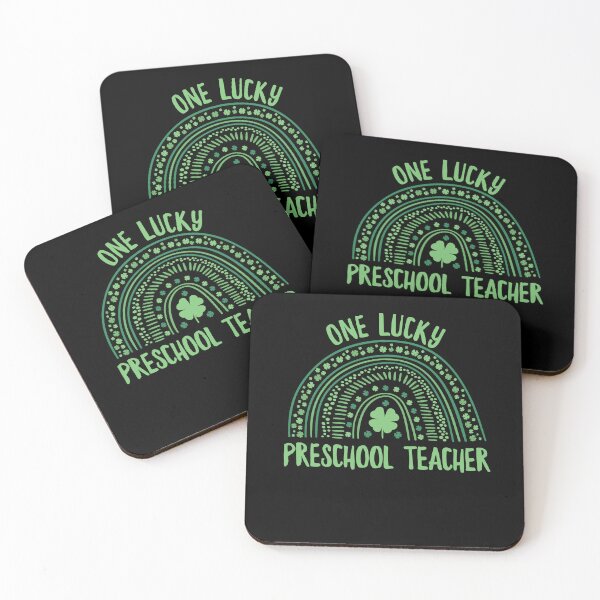 Item preview, One Lucky Preschool Teacher Rainbow St Patricks Day designed and sold by ZzCorezZ.