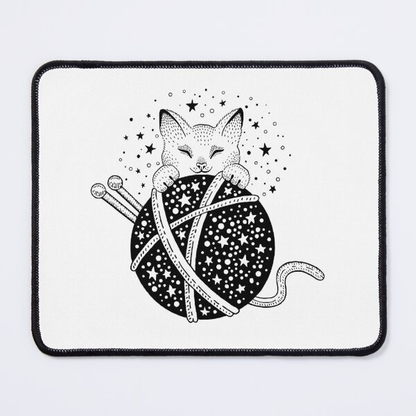 Item preview, funny and cute cat with a ball of wool designed and sold by koki4you.