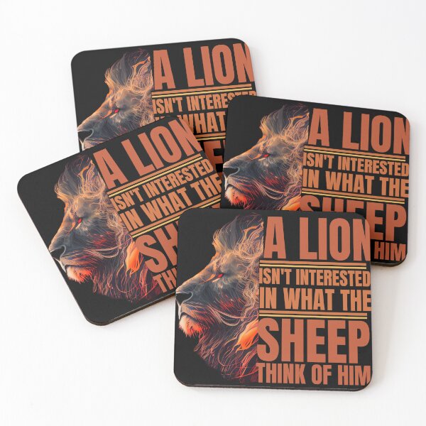 Item preview, What do the lions care what the sheep think of them. designed and sold by WackyWorldArt.