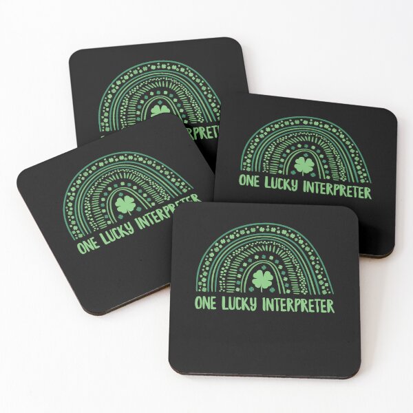 Item preview, One Lucky Interpreter Rainbow St Patricks Day designed and sold by ZzCorezZ.