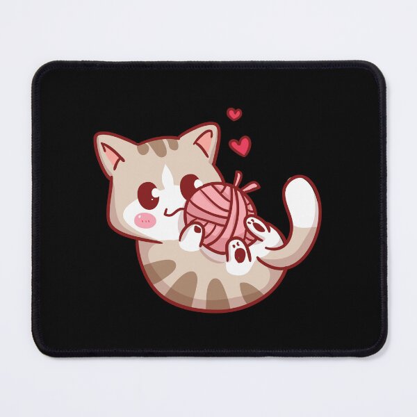 Item preview, funny and cute cat with a ball of wool designed and sold by koki4you.