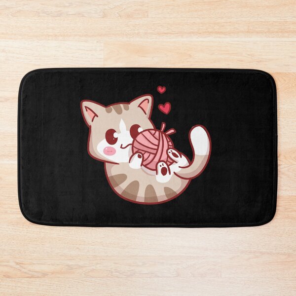 Item preview, funny and cute cat with a ball of wool designed and sold by koki4you.