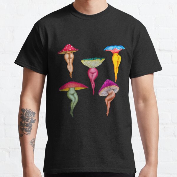 Sexy watercolor Mashrooms Classic T-Shirt
