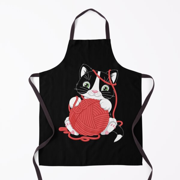 Item preview, funny and cute cat with a ball of wool designed and sold by koki4you.