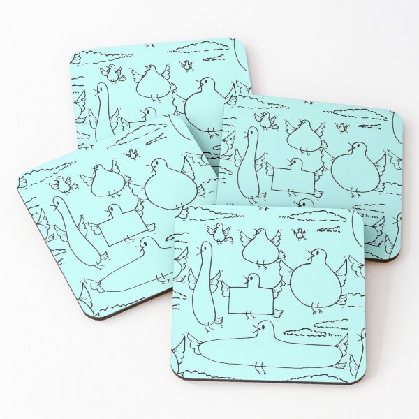 Item preview, Funny Flying Birds Doodle designed and sold by Nalinne Jones.