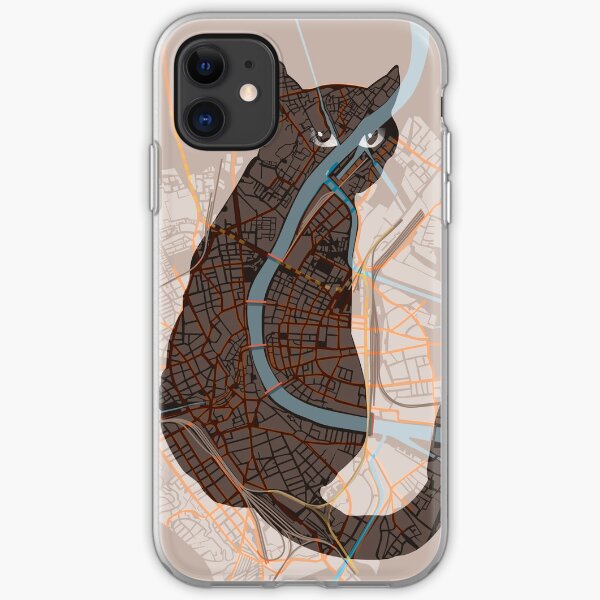 Basel Citymap | NIGHTCAT iPhone Flexible Hülle