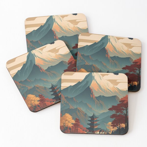 Item preview, Japanese Mountain Temple designed and sold by Paintograma.