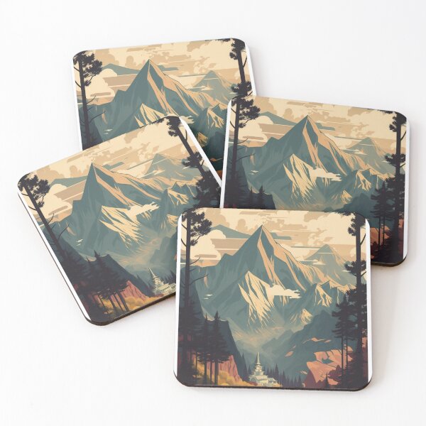 Item preview, Japanese Mountain Temple designed and sold by Paintograma.