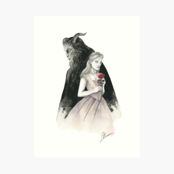 Beauty and the Beast Art Print