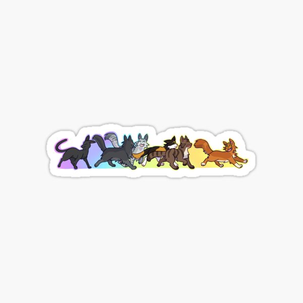 Journey Cats - Rainbow version Sticker