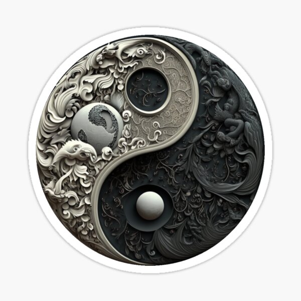 Vista previa del artículo con la obra «Artefacto antiguo Ying y Yang», diseñado y vendido por SJG-digital.