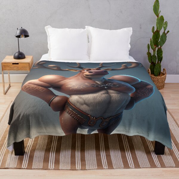 Item preview, Cartoon Animals | Bodybuilder Reindeer designed and sold by NanarodsDesign.