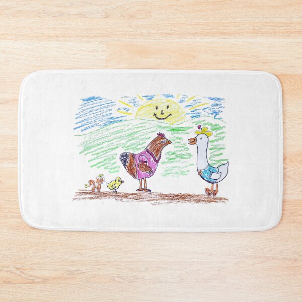 Item preview, Hen and goose with chick and cat designed and sold by MadeBySicilian.