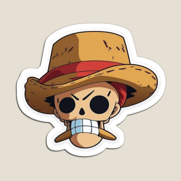 Sticker de CaporalMandale sur one piece pirate monkey d luffy chapeau  paille mini petit