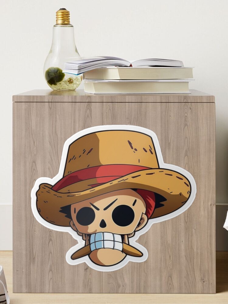 Sticker de CaporalMandale sur one piece pirate monkey d luffy chapeau  paille mini petit