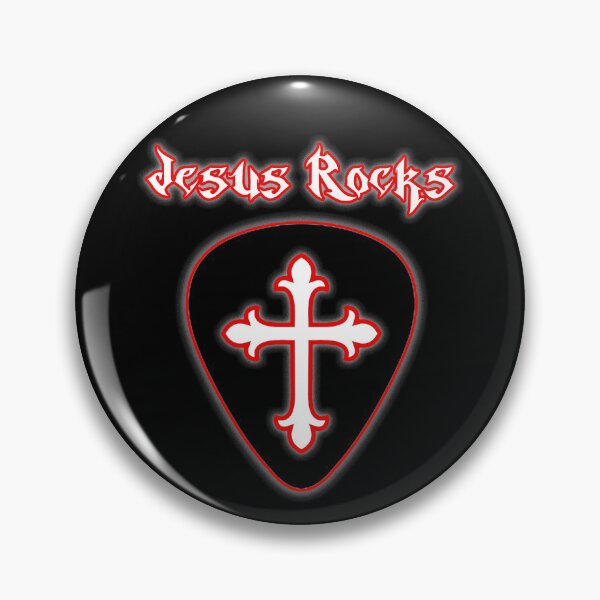Item preview, Jesus Rocks design designed and sold by The Tinfoil Mafia .
