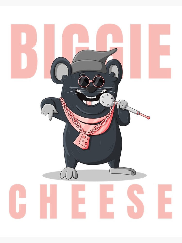 Lámina rígida for Sale con la obra «Biggie Cheese-Divertido» de  thankfulable15