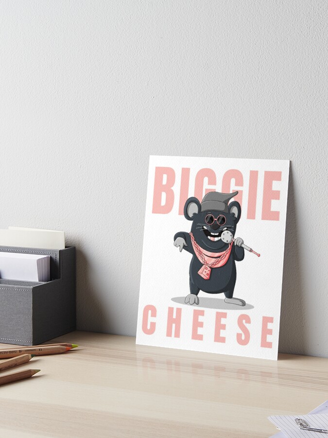 Lámina rígida for Sale con la obra «Biggie Cheese Vamos a Cantar» de  MedfordTShirtCo
