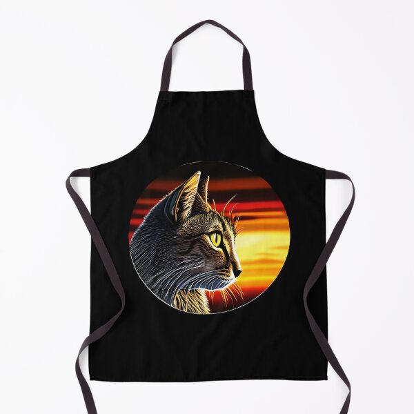 Item preview, Cat Watching Sunset Scene designed and sold by kubix81.