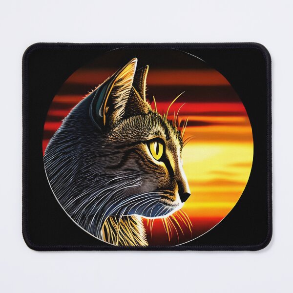 Item preview, Cat Watching Sunset Scene designed and sold by kubix81.