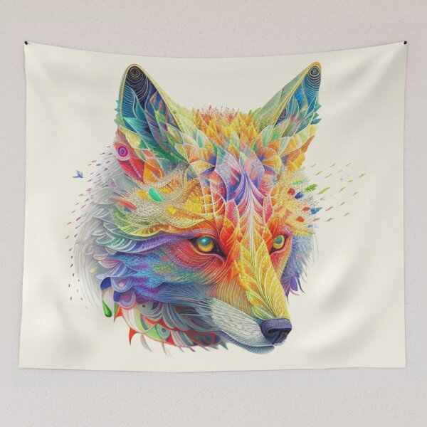 Item preview, Colorful Wolf Watercolor designed and sold by Travelslightly.