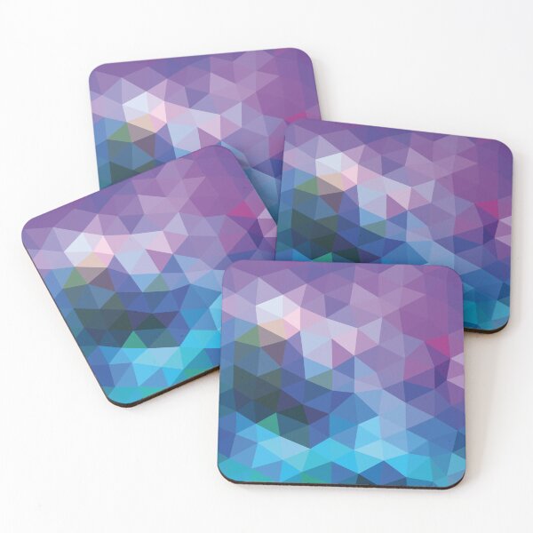 Item preview, Galaxy Low Poly Abstract Blue and Purple  designed and sold by shaldesign.