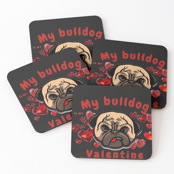 Item preview, My bulldog is my Valentine designed and sold by Zafer3.