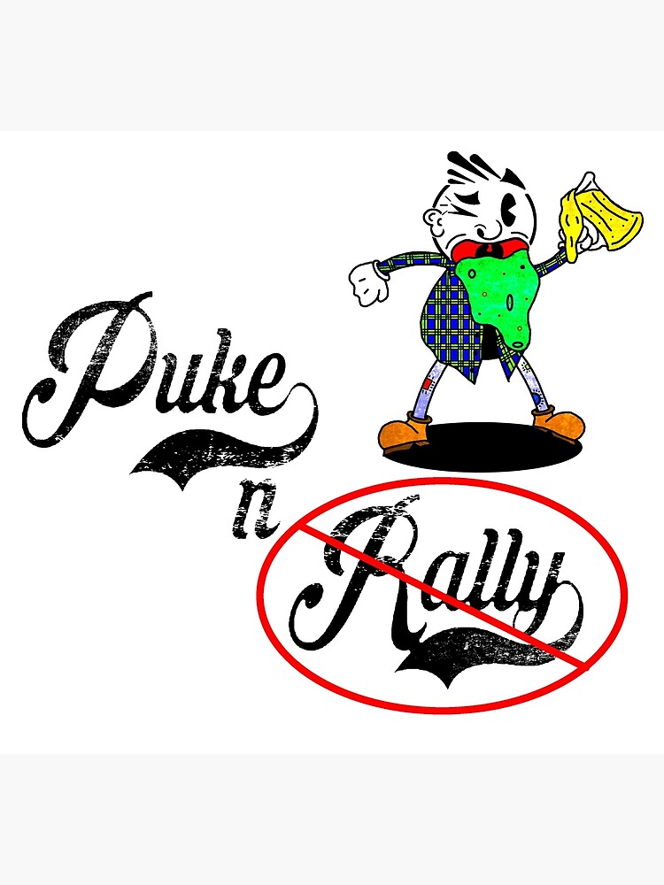 Puke N Rally Canvas Print By Karp Redbubble 