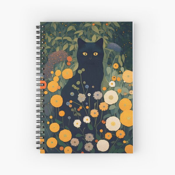 Item preview, Klimt Kitty in the Flower Garden designed and sold by curiouswonder.