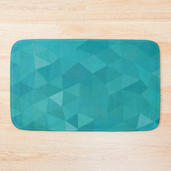 Item preview, Aqua Low Poly Abstract Turquoise Blue designed and sold by shaldesign.