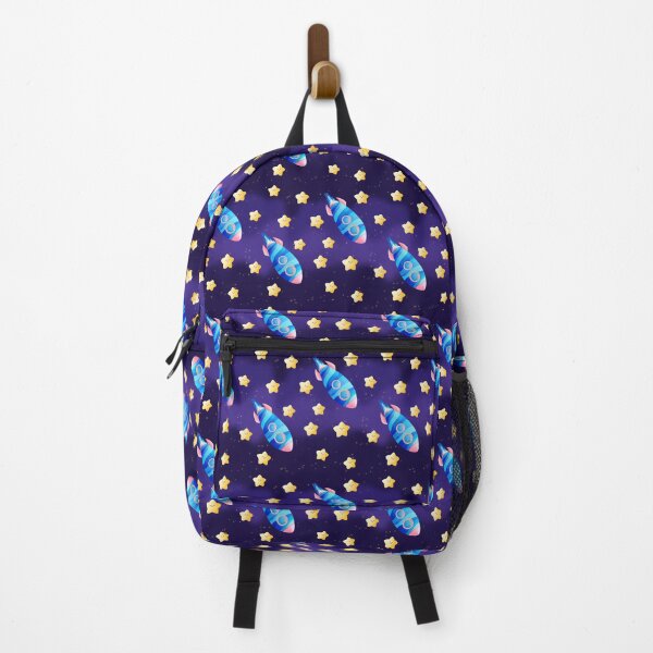 Item preview, Blue Space Rocket pattern designed and sold by UnicornParty.
