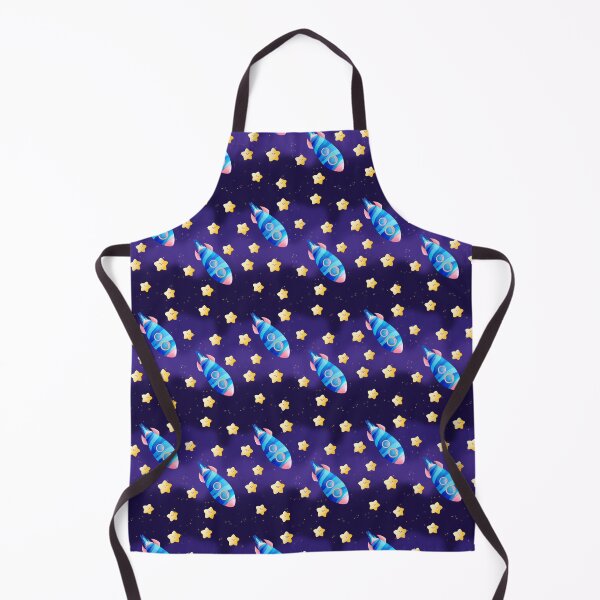 Item preview, Blue Space Rocket pattern designed and sold by UnicornParty.