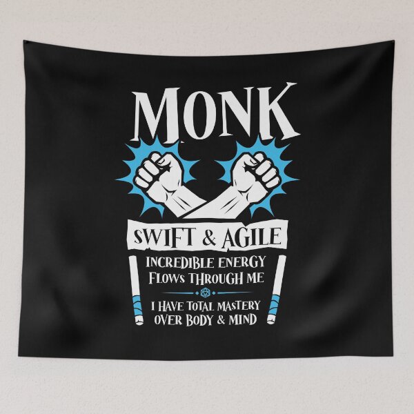 Item preview, D&D MONK Class - Dungeons & Dragons designed and sold by TeeMonsters.