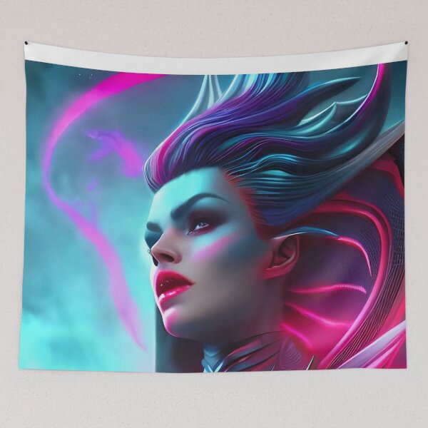 Item preview, Warrior woman Goddess, colorfull concept art designed and sold by MarcusPetrus.