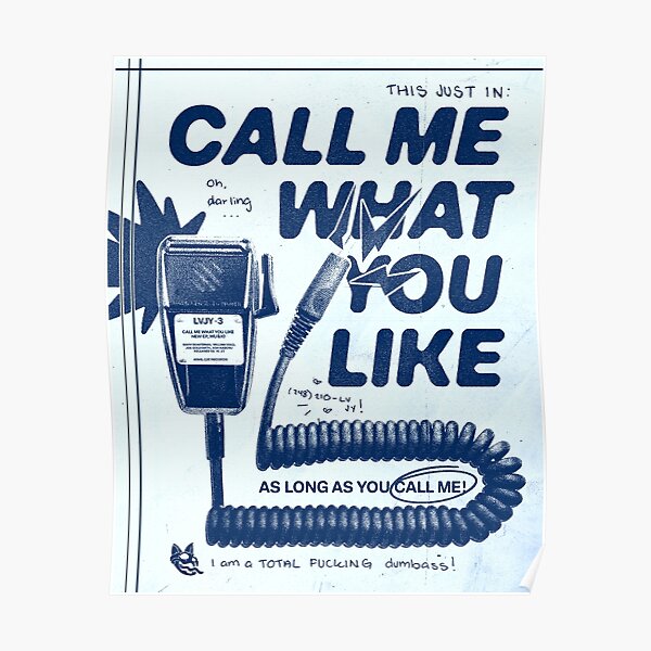 CALL ME WHAT YOU LIKE Poster