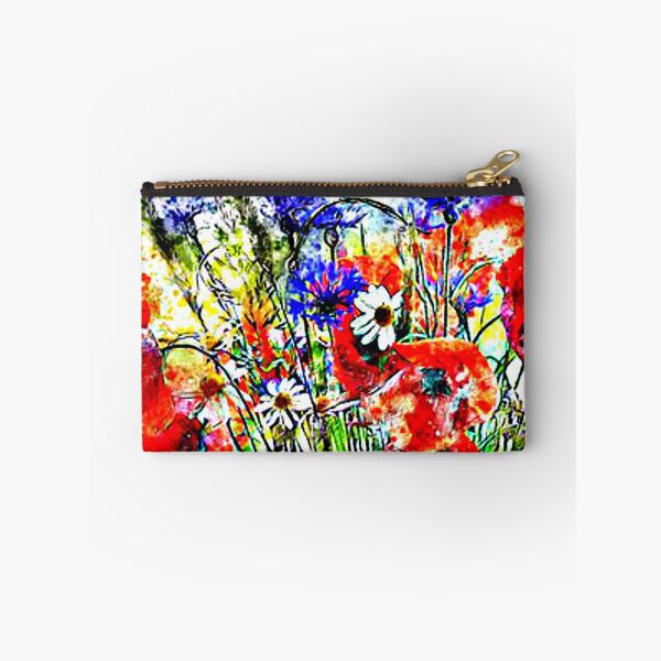 Item preview, Jardín de flores rojas, amarillas y azules designed and sold by emma60.