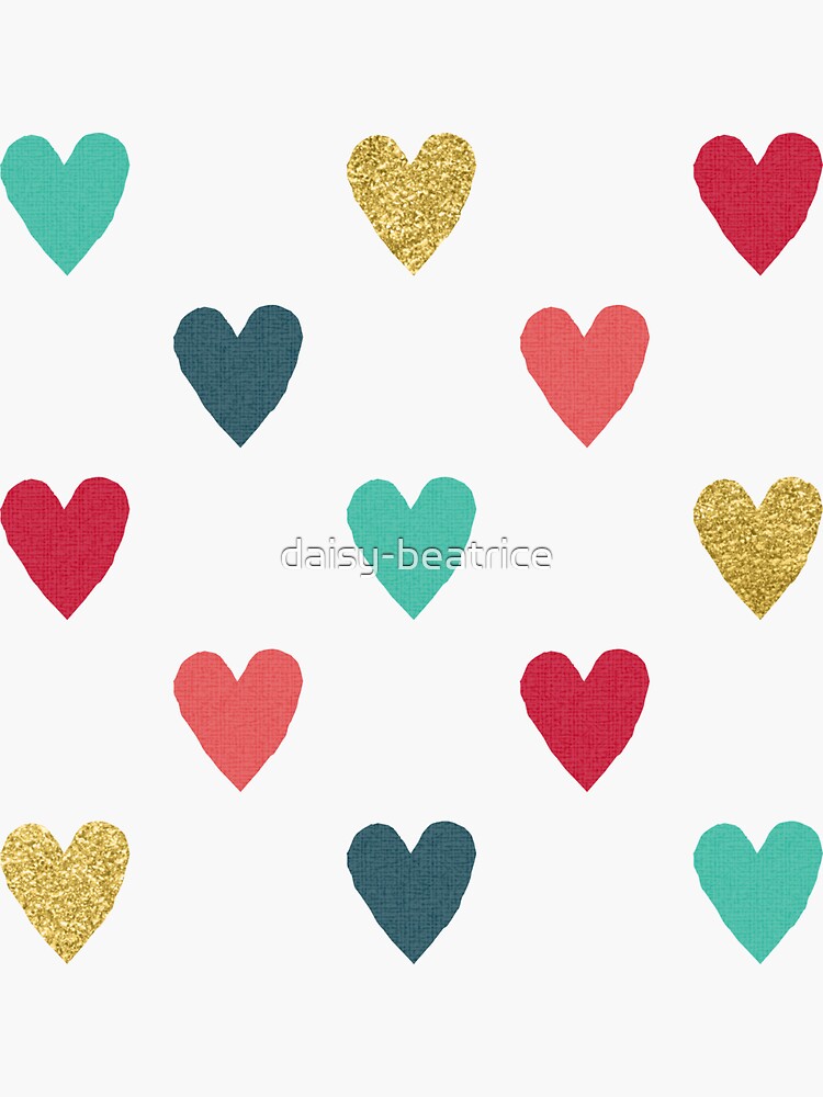 Colorful Mini Hearts by daisy-beatrice